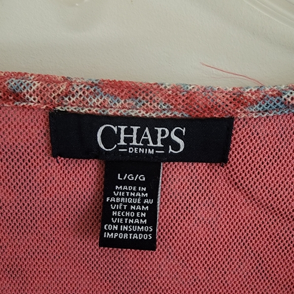 Chaps Denim Women's Floral Paisley Print Blouse Size Large - Picture 5 of 6